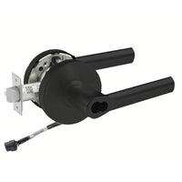 Sargent 60-RX-10XG04-LMB black storeroom cylindrical lock, LMB lever, request to exit, 12V wiring, BSP finish