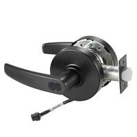 Sargent 70-RX-10XG04-LB-24V black storeroom cylindrical lock, LB lever, request to exit, SFIC less core