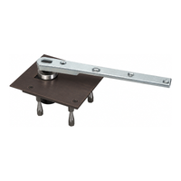 Rixson 117-3/4-LTP Bottom Center Hung Heavy Weight Pivot, Less Top Pivot, Non Handed, US10B-613 Oil Rubbed Bronze