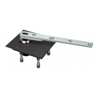 Rixson 117-3/4-LTP Bottom Center Hung Heavy Weight Pivot, Less Top Pivot, Non Handed, BSP Black Suede Powder Coat