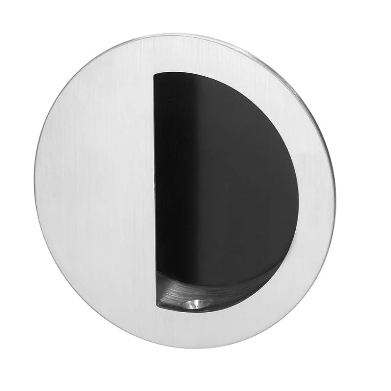 Rockwood 95R Round Flush Door Pull, 1/2 In Diameter