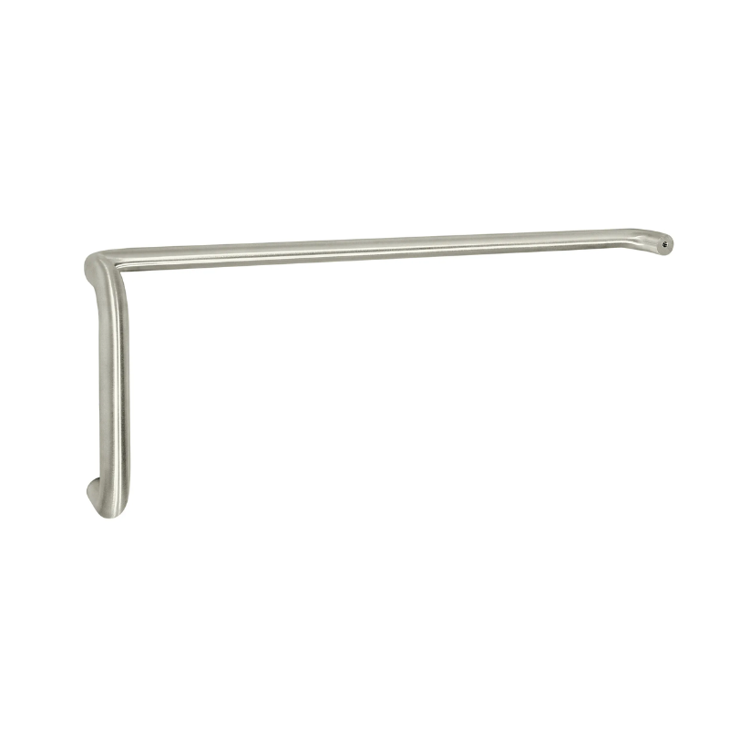 Rockwood 11147 10" Pull CTC, Back To Back Mounted To 30" CTC Straight Bar Set, Mt Type T1HD, Satin Stainless Steel Finish