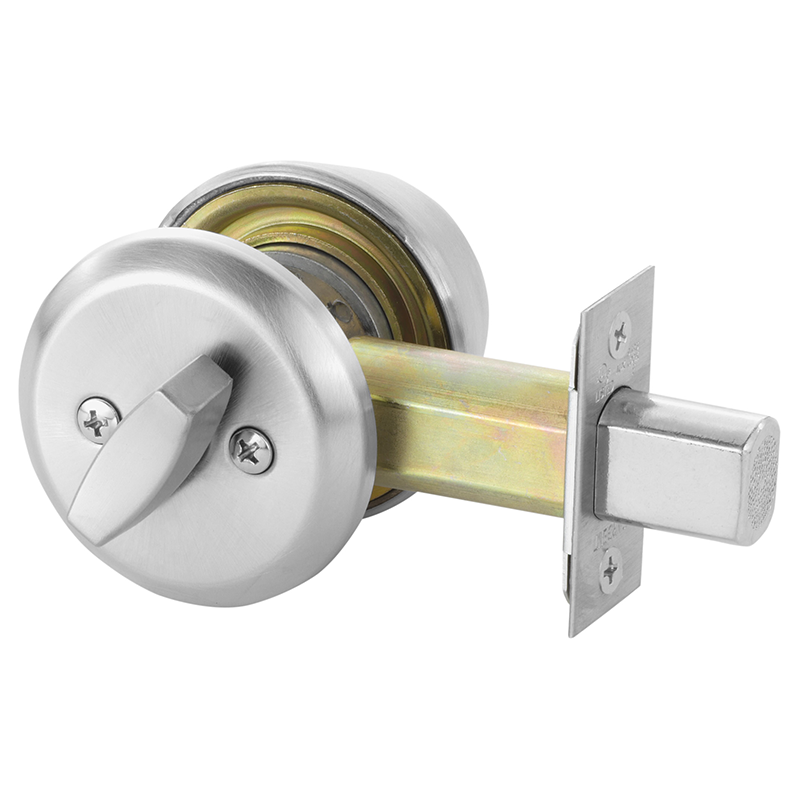 Sargent 489 Exit Deadbolt Thumb Turn With Blank Outside Plate, Grade 1, 2 3/4" Backset
