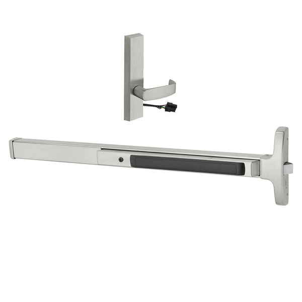 Sargent 12-8574-J-ETL-24V-US32D Narrow Stile Rim Exit Device Electrified (12) Fire Rated