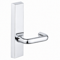 SARGENT 710-ETJ dummy lever trim for 80 Series exit device, polished chrome US26, rectangular escutcheon