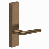 SARGENT 710-ETME dummy lever trim for 80 Series exit devices, satin bronze US10, rectangular escutcheon