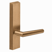 SARGENT 710-ETMI dummy lever trim for 80 Series exit devices, satin bronze US10 with rectangular escutcheon