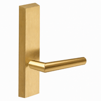 SARGENT 710-ETMI dummy lever trim for 80 Series exit devices, satin brass US4, rectangular escutcheon