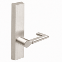SARGENT 710-ETND dummy lever trim for 80 Series exit devices, satin nickel US15, rectangular escutcheon