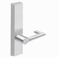 SARGENT 710-ETND dummy lever trim for 80 series exit devices, satin chrome US26D, rectangular escutcheon