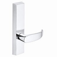 SARGENT 710-ETP dummy lever trim for 80 Series exit device, polished chrome US26, rectangular escutcheon