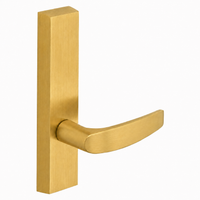 SARGENT 715-8-ETB exit device trim with B lever, satin brass US4 finish, non-keyed passage trim