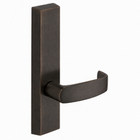 SARGENT 715-8-ETL exit device trim with L lever, US10BE oil-rubbed bronze rectangular escutcheon