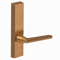 SARGENT 715-8-ETMD US10 exit device trim with MD lever, satin bronze finish and rectangular escutcheon