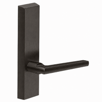 SARGENT 715-8-ETMD exit device trim with MD lever, dark bronze US10B finish, rectangular escutcheon