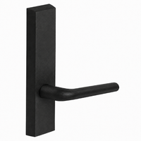 SARGENT 715-8-ETME BSP exit device trim, black suede powder coat, ET escutcheon with ME lever, non-keyed