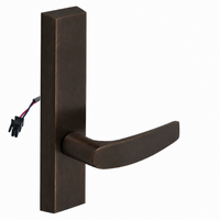 SARGENT 773-8-ETB-24V US10BE electrified exit trim with B lever, dark bronze rectangular escutcheon