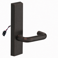 SARGENT 773-8-ETJ-12V exit device trim with J lever, dark bronze US10BE finish, rectangular escutcheon