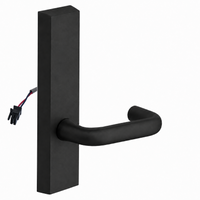 SARGENT 773-8-ETJ-24V-BSP electrified exit device trim, black suede powder coat, J lever, no cylinder