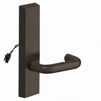 SARGENT 773-8-ETJ-24V electrified exit trim with J lever, US10B oil-rubbed bronze rectangular escutcheon