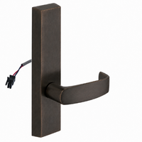 SARGENT 773-8-ETL-24V exit device trim with L lever, US10BE oil-rubbed bronze rectangular escutcheon