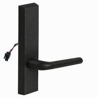 SARGENT 773-8-ETME-12V-BSP electrified exit device trim, black suede powder coat, ME lever, no cylinder