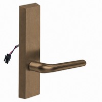 SARGENT 773-8-ETME-12V-US10 electrified exit trim with ME lever, oil-rubbed bronze rectangular escutcheon