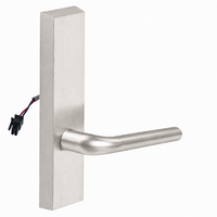 SARGENT 773-8-ETME-24V electrified exit trim with ME lever, satin nickel US15 rectangular escutcheon