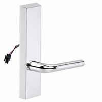 SARGENT 773-8-ETME-24V-US26 electrified exit trim with ME lever, polished chrome backplate, no cylinder