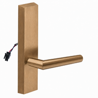 SARGENT 773-8-ETMI-12V US10 electrified exit trim with MI lever, satin bronze rectangular escutcheon