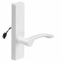 SARGENT 773-8-ETMV-24V-WSP electrified exit device trim, white finish, MV lever on rectangular escutcheon