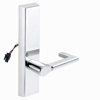 SARGENT 773-8-ETND-24V-US26 electrified exit trim with ND lever, polished chrome escutcheon, no cylinder