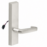 SARGENT 773-8-ETNJ-12V US15 electrified exit trim with NJ lever, satin nickel rectangular escutcheon