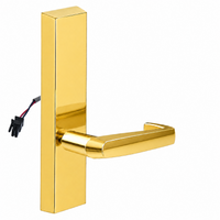 SARGENT 773-8-ETNJ-12V US3 electrified exit device trim with NJ lever, polished brass escutcheon, no cylinder