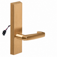 SARGENT 773-8-ETNJ-24V electrified exit trim with NJ lever, US10 satin bronze rectangular escutcheon