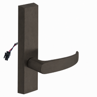 SARGENT 773-8-ETP-12V-US10B electrified exit trim with P lever, dark bronze finish, rectangular escutcheon