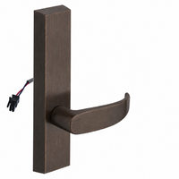 SARGENT 773-8-ETP-24V electrified exit trim with P lever, US10BE oil-rubbed bronze rectangular escutcheon