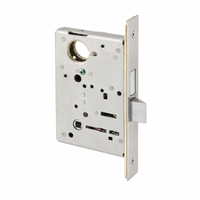 Sargent 8225 US15 mortise lock body only, satin nickel, dormitory/exit function with latch and faceplate