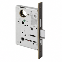 Sargent 8243 apartment corridor mortise lock body only, US10B oil-rubbed bronze faceplate with latch and deadbolt