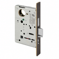 Sargent 8243 US10BE apartment corridor mortise lock body only with dark oxidized bronze faceplate and latch