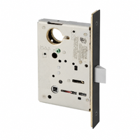 Sargent 8265 privacy bedroom/bath mortise lock body only, non-keyed, BSP black suede powder coat faceplate