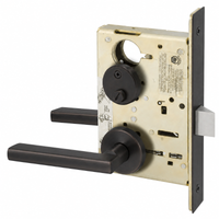Sargent 8265-LNMD US10B oil-rubbed bronze privacy mortise lock with MD lever, LN rose, and thumbturn