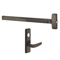 Sargent 8804-J-ETB-LC US10B dark bronze rim exit device with ETB lever trim, night latch, less cylinder