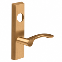SARGENT LC-704-ETMV-US10 exit device trim with MV lever, satin bronze finish, rectangular escutcheon