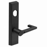 SARGENT LC-704-ETND-BSP exit device trim with ND lever, black suede powder coat escutcheon, less cylinder