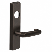 SARGENT LC-704-ETNJ exit device trim with NJ lever, less cylinder, oil-rubbed bronze US10B escutcheon