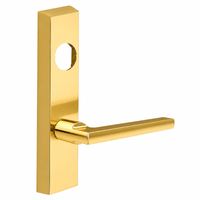 SARGENT LC-706-8-ETMD-US3 exit device trim, polished brass escutcheon with MD lever, less cylinder