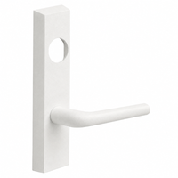 SARGENT LC-706-8-ETME exit device trim, white suede powder coat plate with ME lever, less cylinder