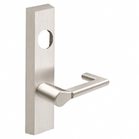 SARGENT LC-706-8-ETND exit device trim with ND lever, less cylinder, satin nickel US15 rectangular escutcheon