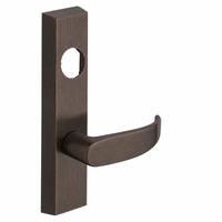 SARGENT LC-706-8-ETP exit device lever trim, US10BE oil-rubbed bronze, rectangular escutcheon less cylinder